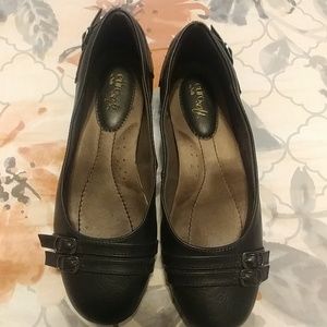 Black euro soft flats